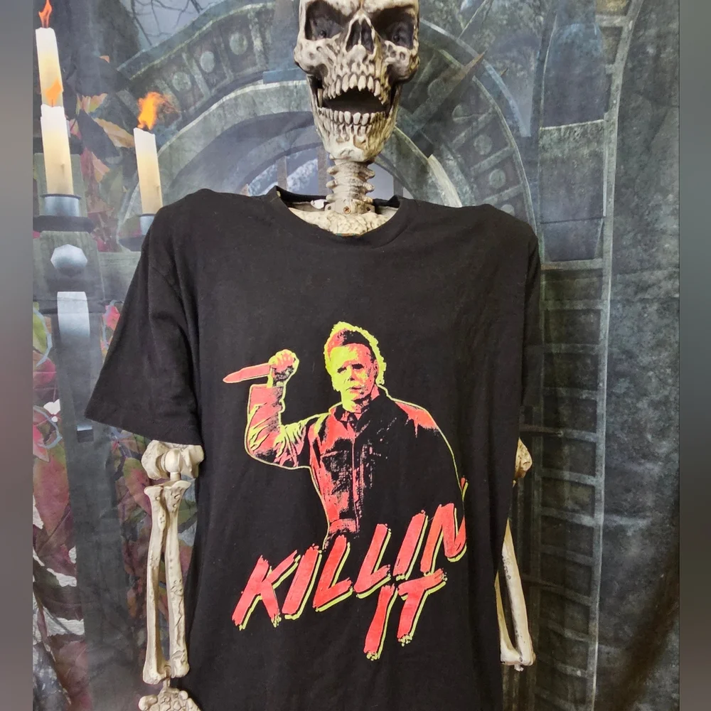 Halloween Michael Myers Graphic T-Shirt - Picture 1 of 3